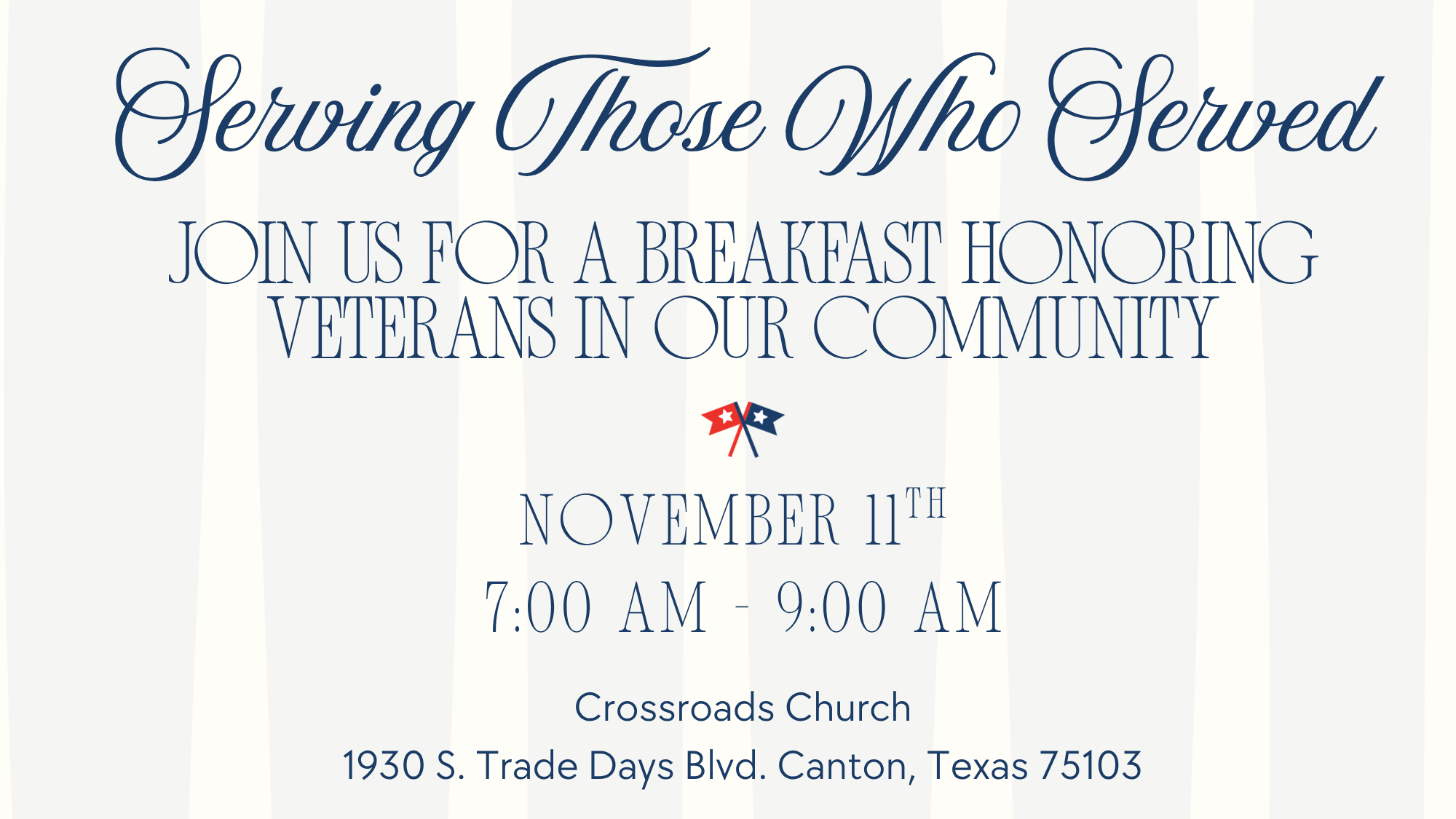 Navy Blue Red & White Elegant Veterans Day November 11th Instagram Post
